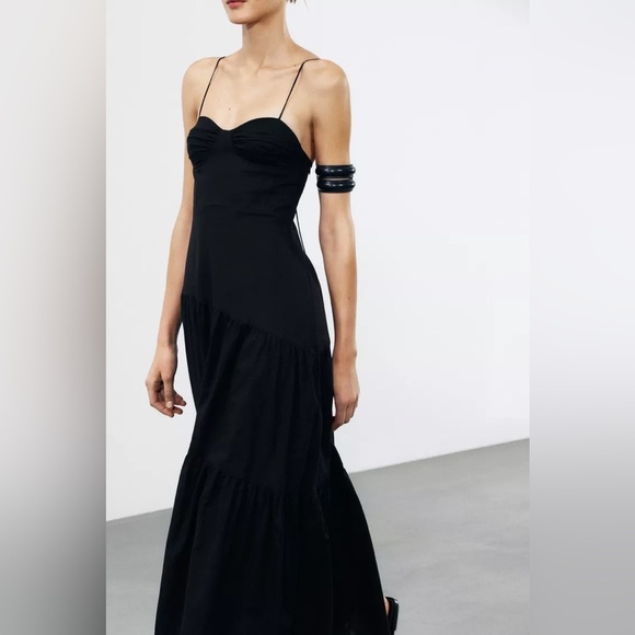 NWT ZARA ZW COLLECTION BUSTIER DRESS - Picture 4 of 8